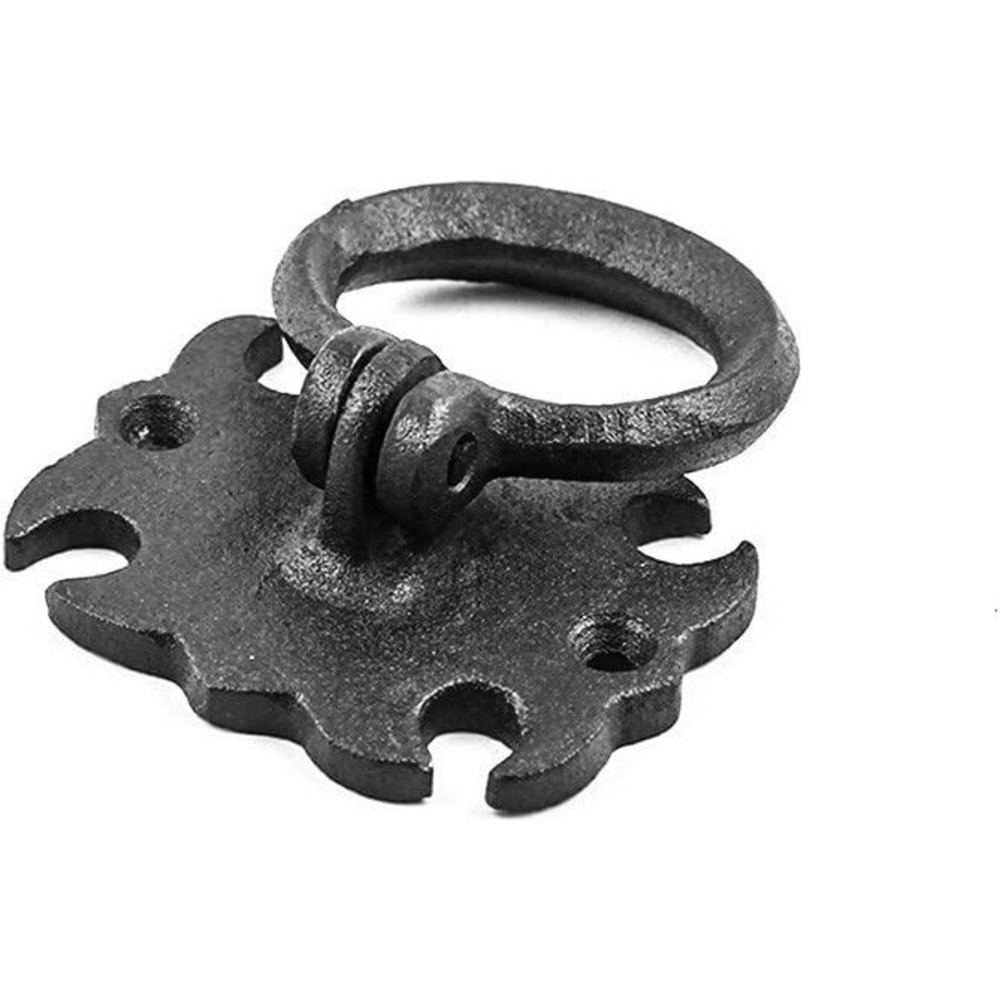 Renovators Supply Wrought Iron Cabinet Handles 3 in Black Drawer Pulls 6 Pack - Picture 3 of 9